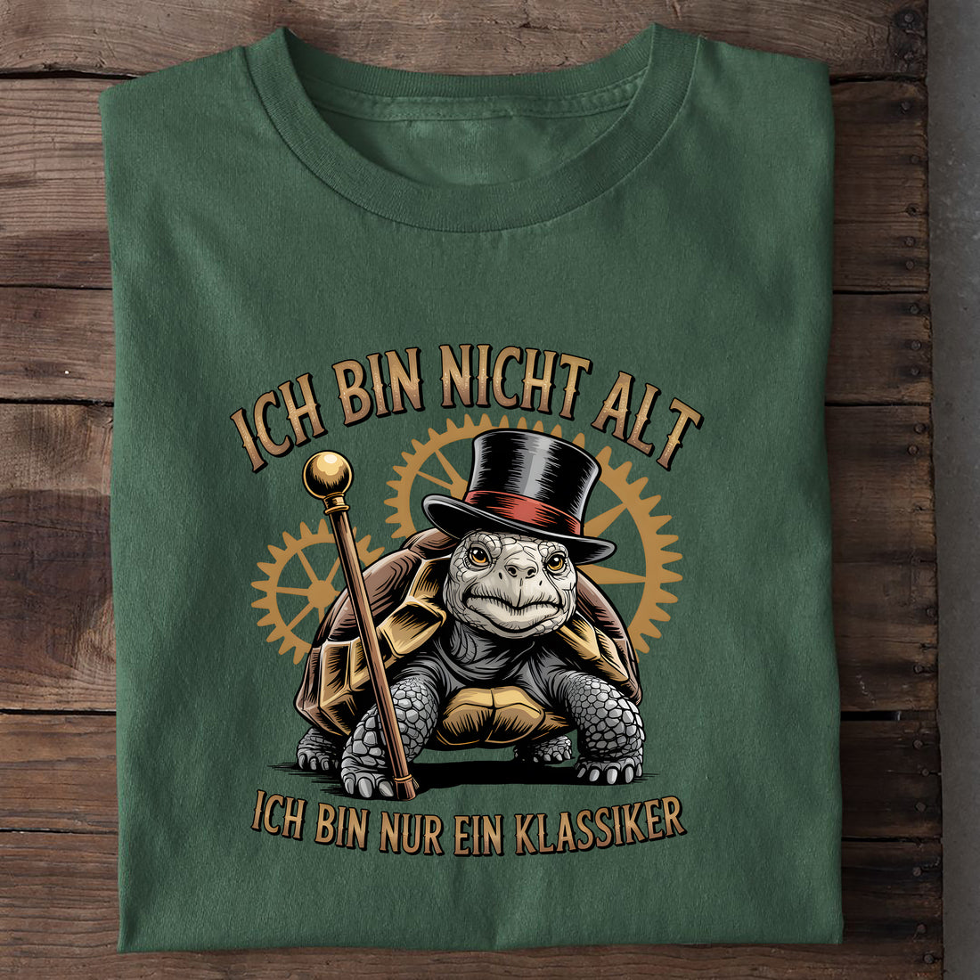 T-Shirt Ich bin ein Klassiker, Nahaufnahme