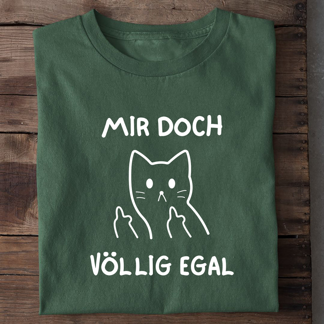 T-Shirt Völlig egal, Nahaufnahme