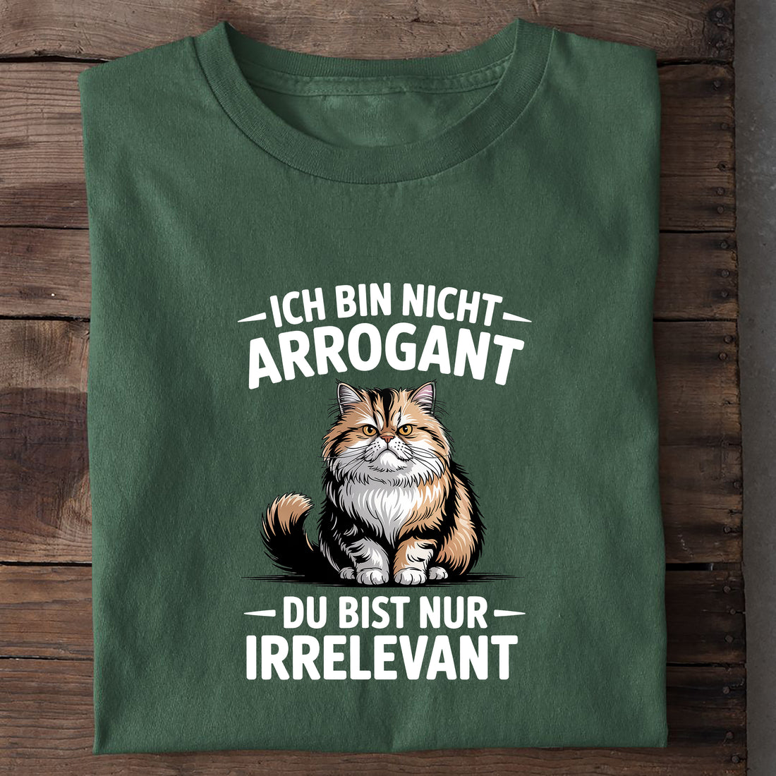 T-Shirt Arrogant, Nahaufnahme