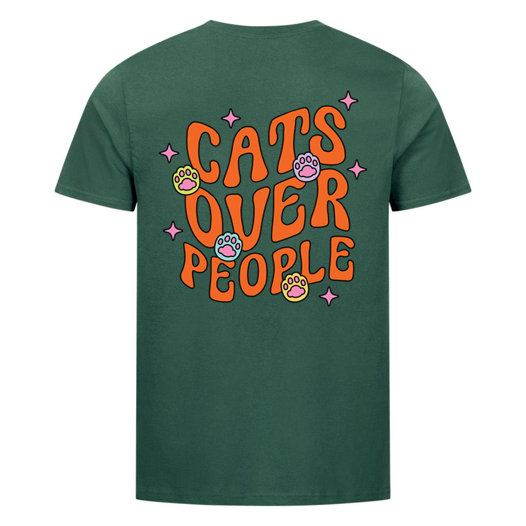 Cats Over People T-Shirt BackPrint