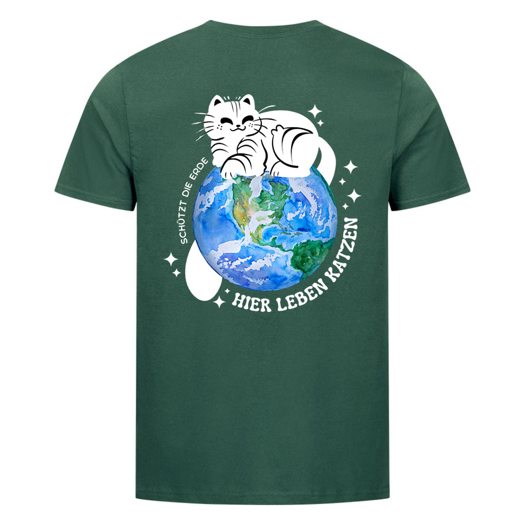 Schützt die Erde T-Shirt BackPrint