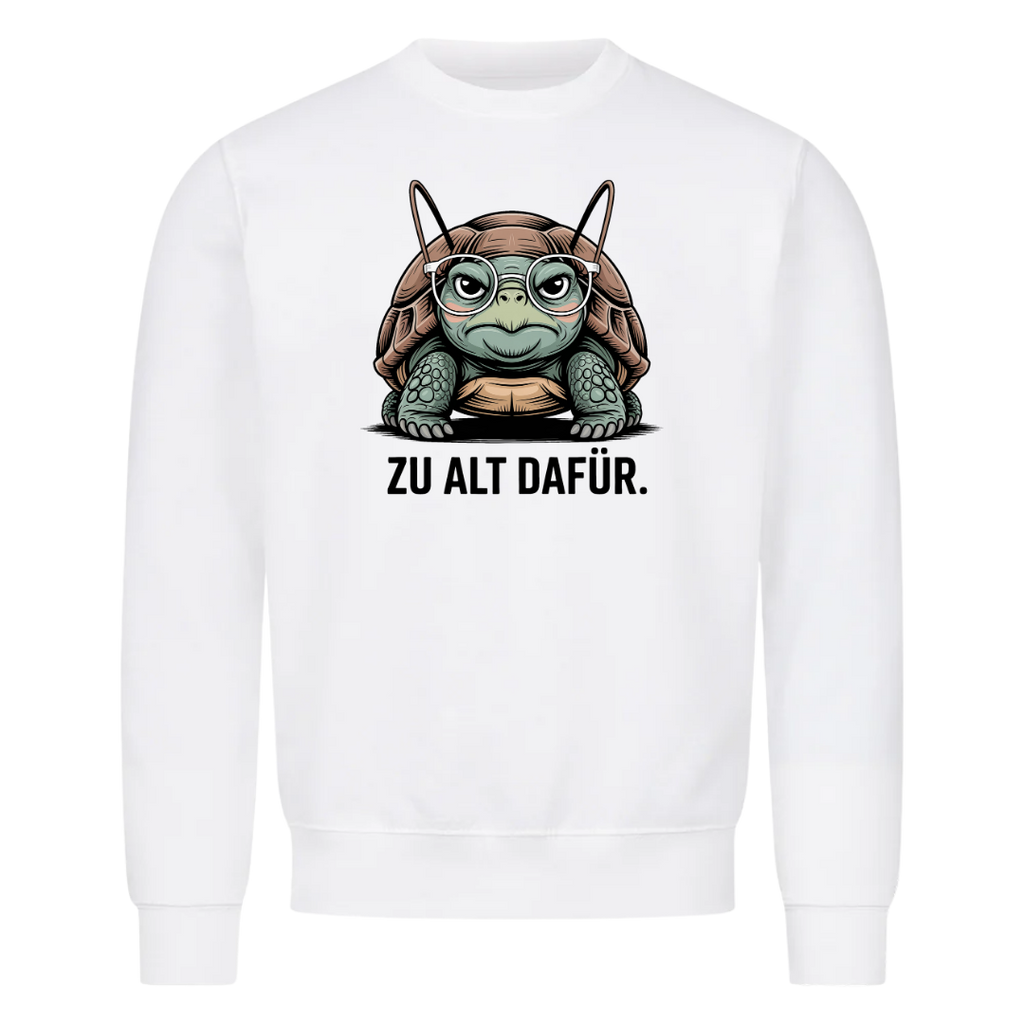 Sweatshirt Zu alt dafür, Motivansicht