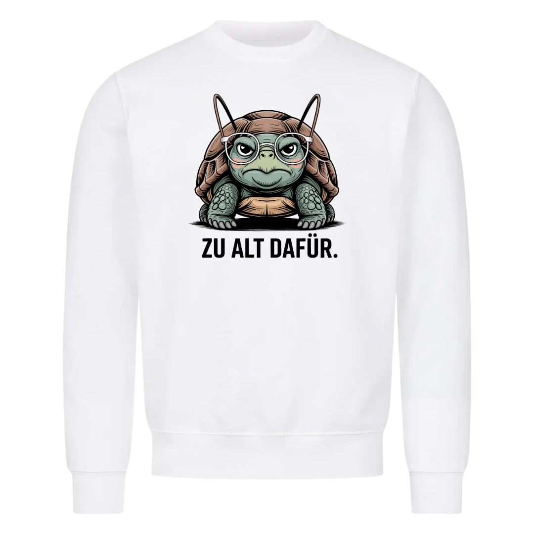 Sweatshirt Zu alt dafür, Motivansicht