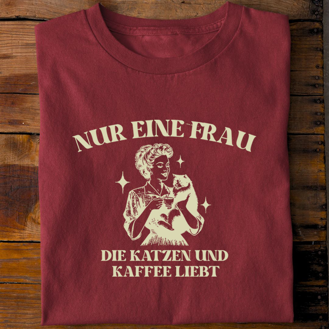 Kaffee und Katzen T-Shirt