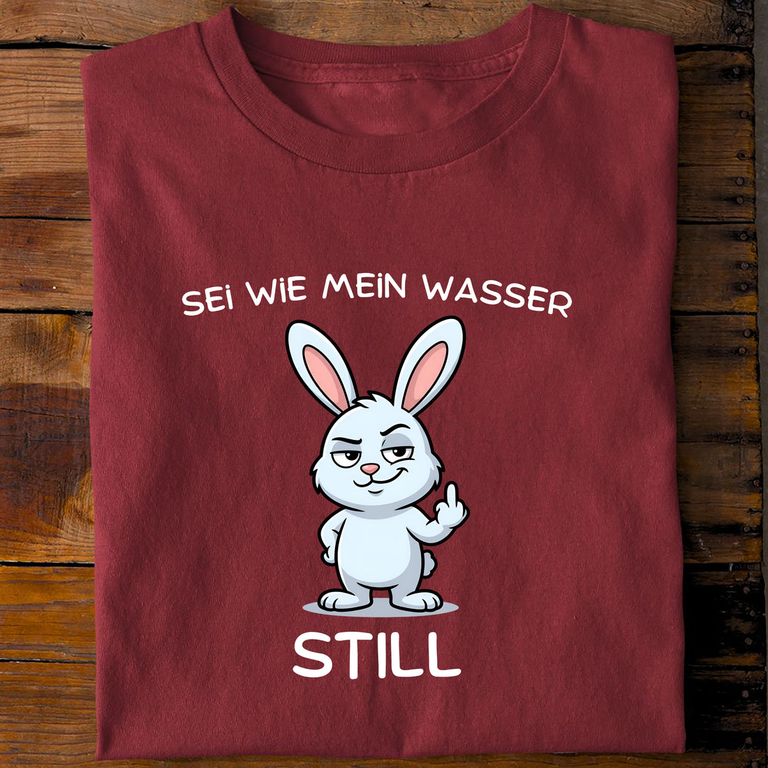 T-Shirt Sei wie mein Wasser, Rückansicht