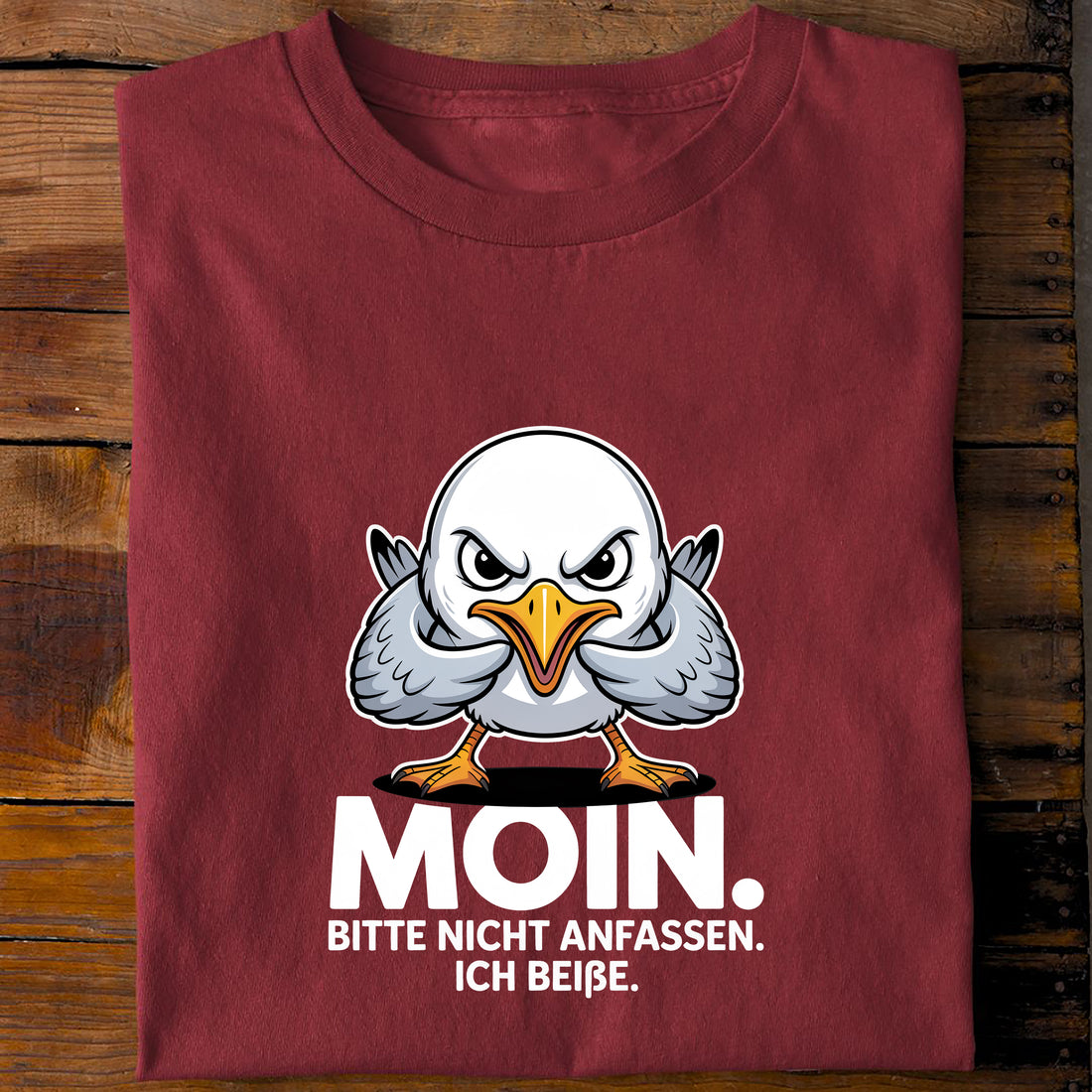T-Shirt Moin Bitte Nicht, Rückansicht