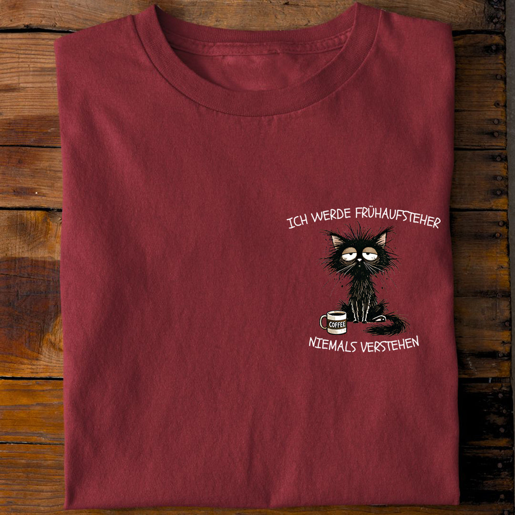 T-Shirt Frühaufsteher, Rückansicht