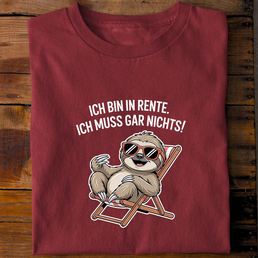 Bio T-Shirt Rente Faultier, weitere Ansicht