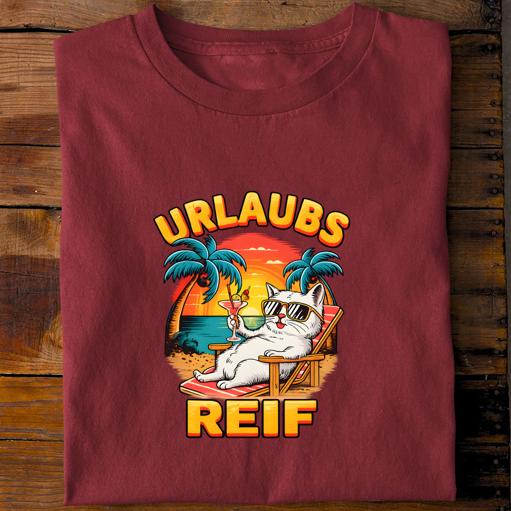 T-Shirt Urlaubsreif, Rückansicht