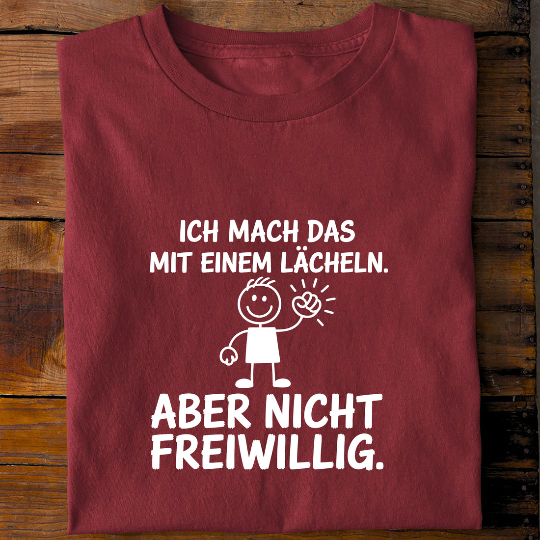 T-Shirt Mit Einem Lächeln, Rückansicht
