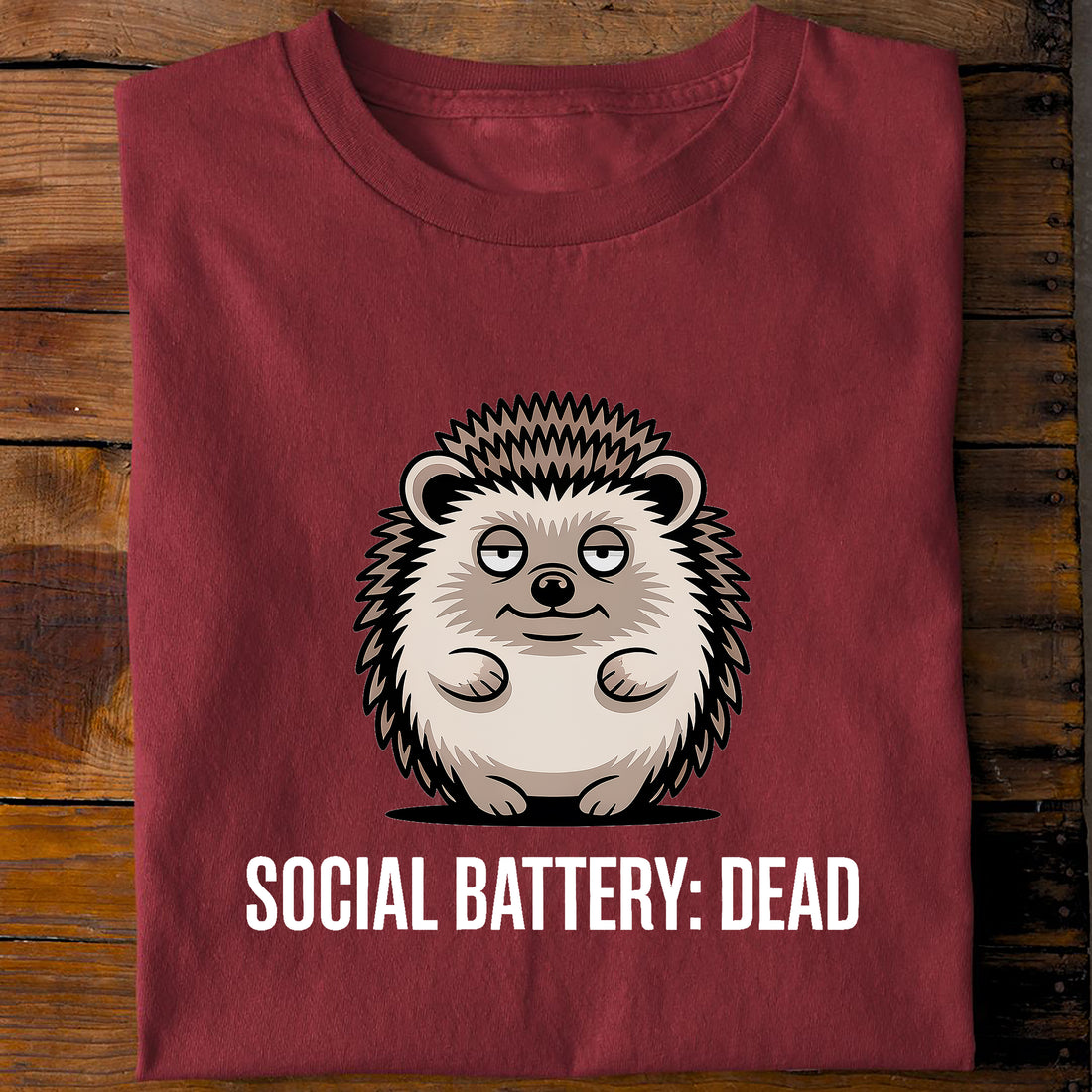 T-Shirt Social Battery, Rückansicht