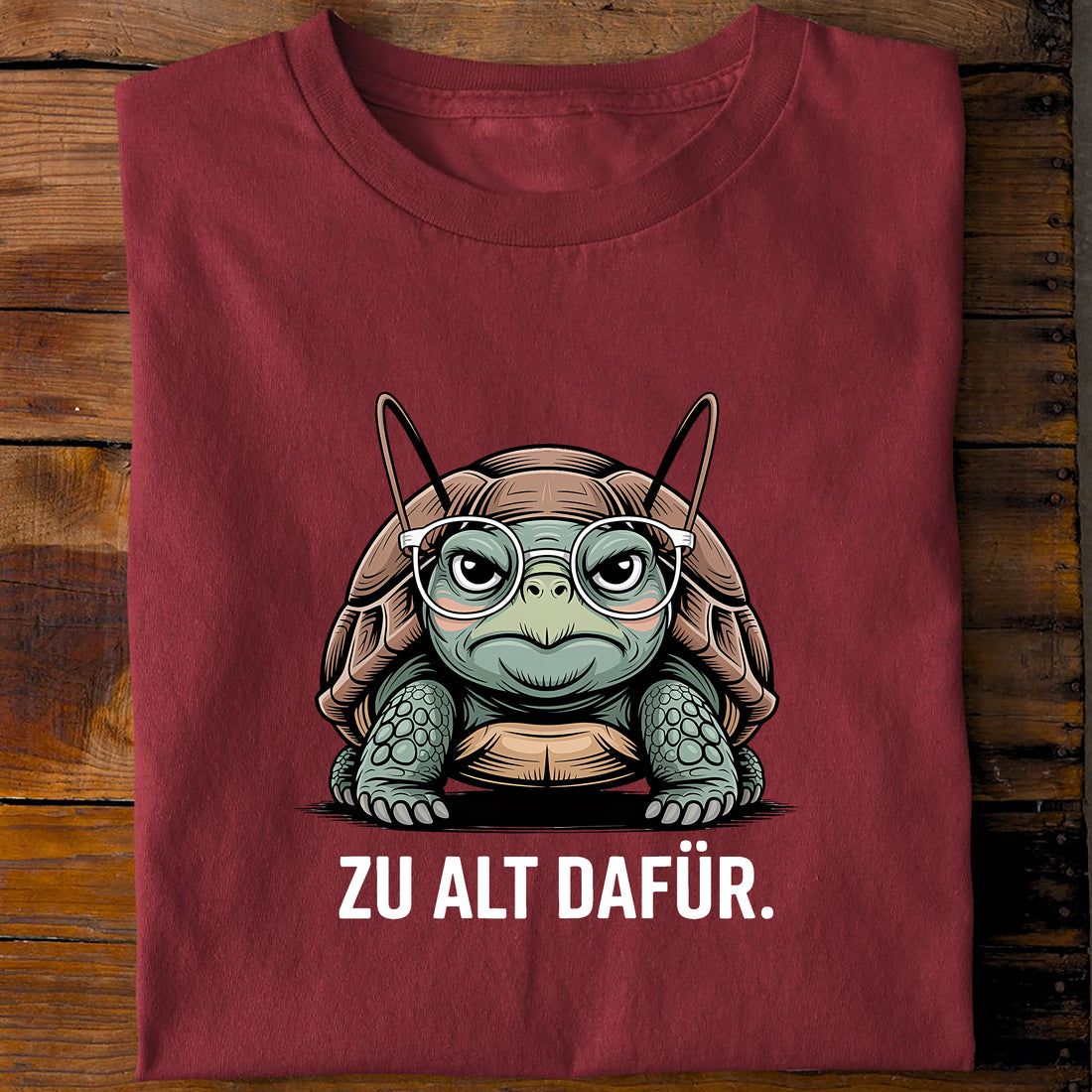 T-Shirt Zu Alt dafür, Rückansicht