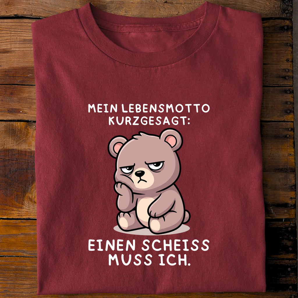 T-Shirt Einen Scheiß muss ich, Rückansicht