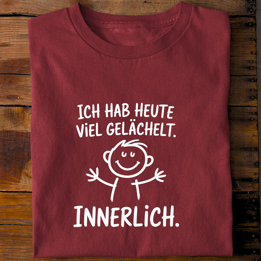 T-Shirt innerlich gelächelt, Rückansicht