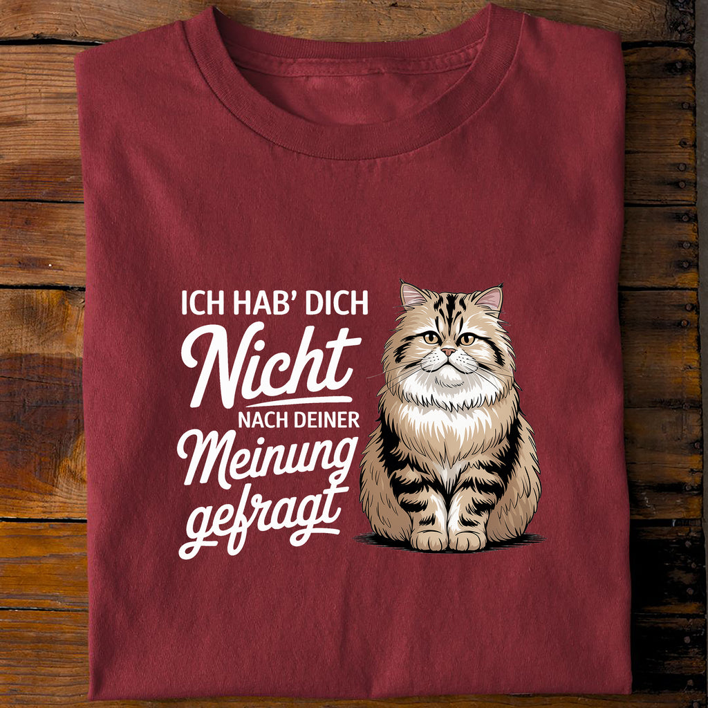 T-Shirt Deine Meinung, Rückansicht
