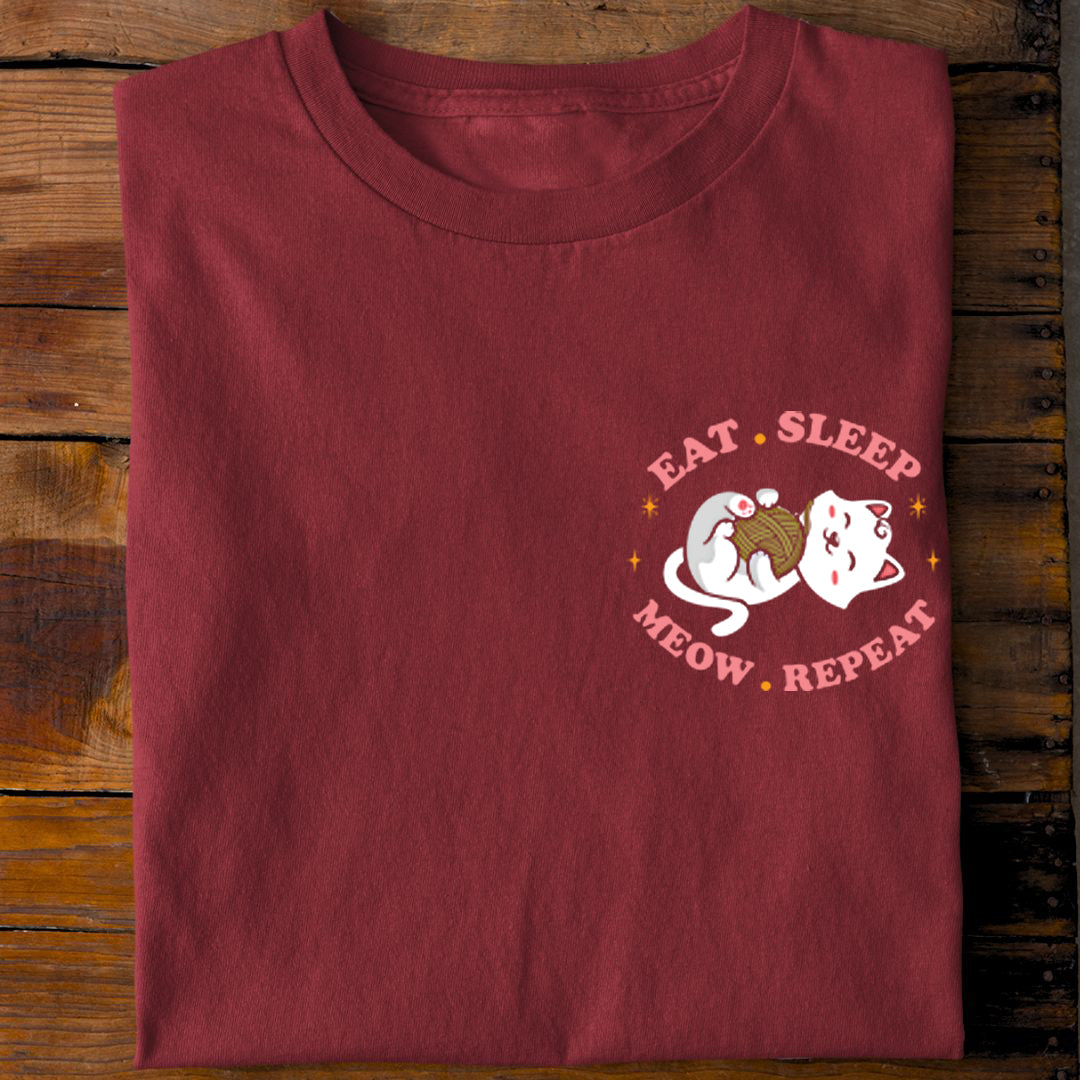 Eat-Sleep-Meow-Repeat T-Shirt
