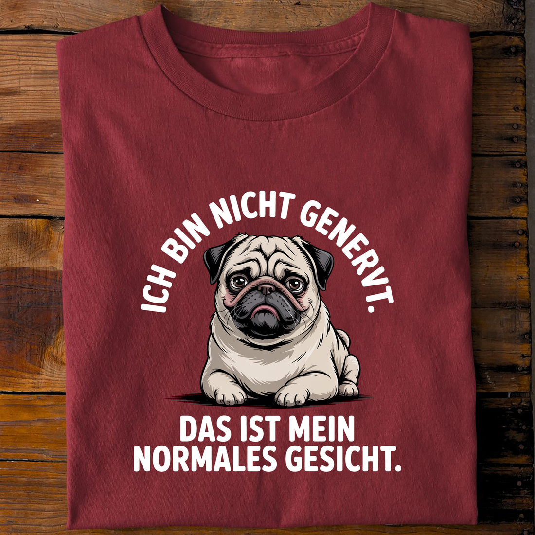 T-Shirt Ich Bin Nicht Genervt, Rückansicht
