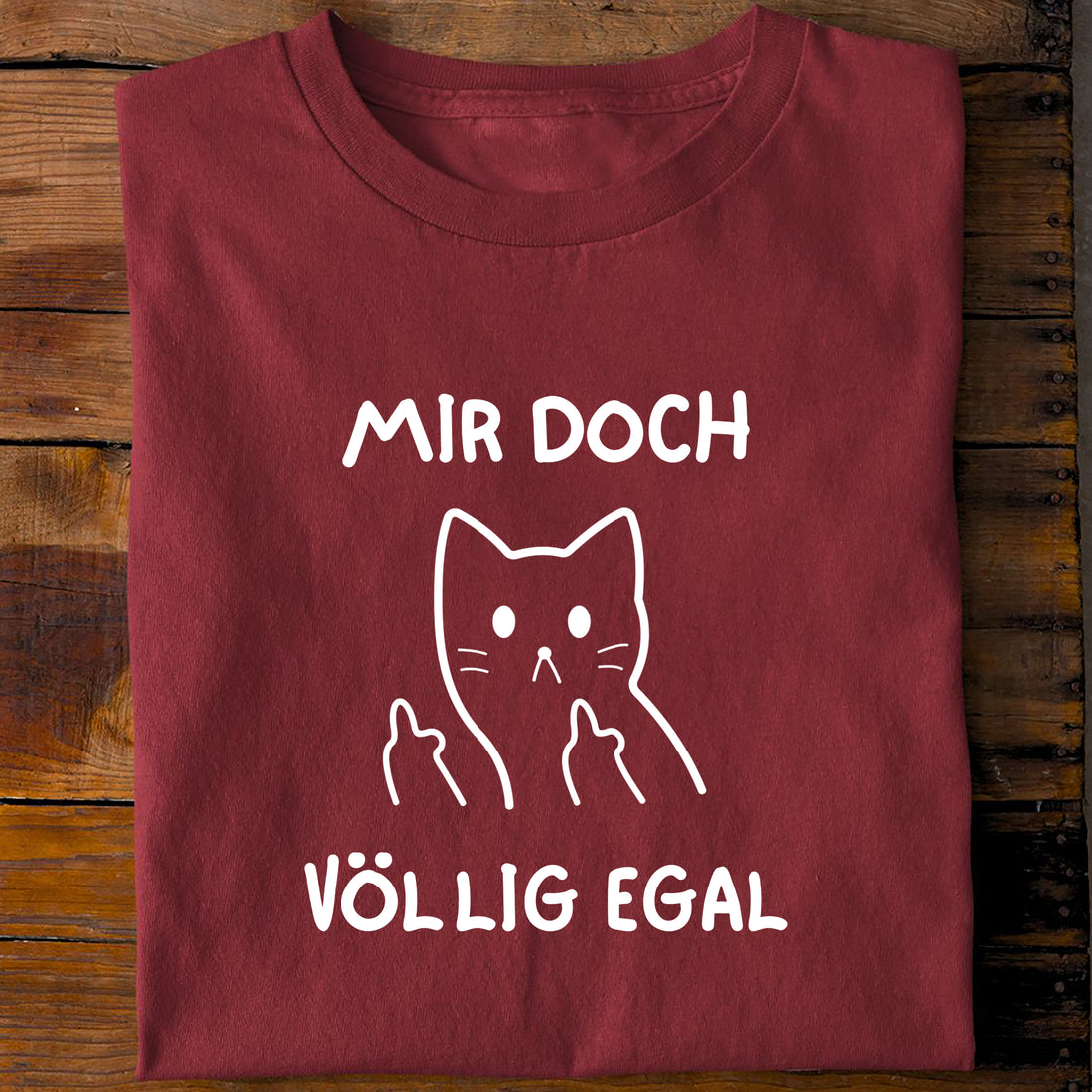 T-Shirt Völlig egal, Rückansicht