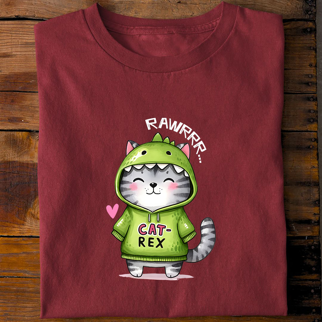 T-Shirt Cat Rex, Rückansicht