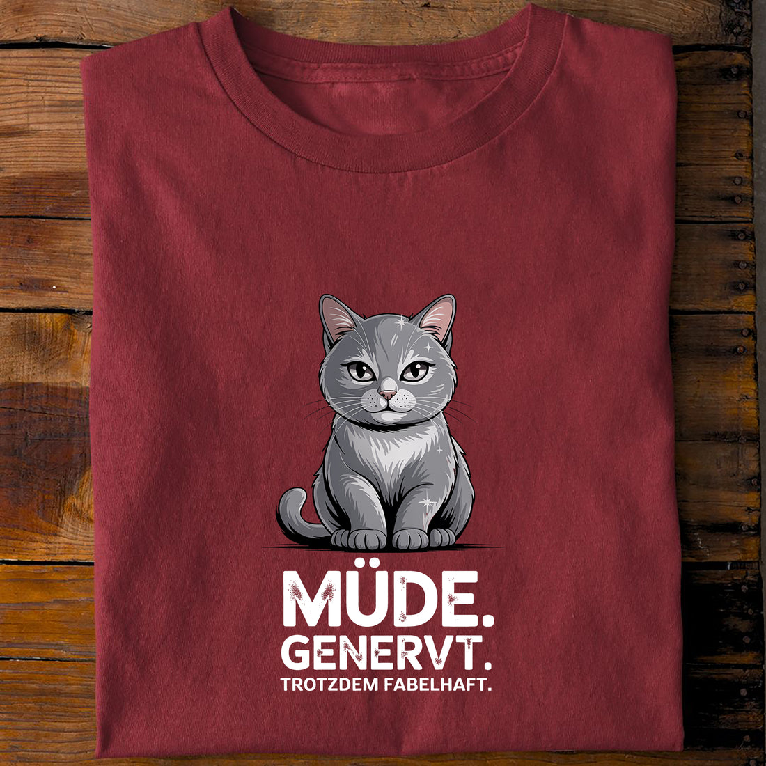 T-Shirt Mäßig genervt, Rückansicht
