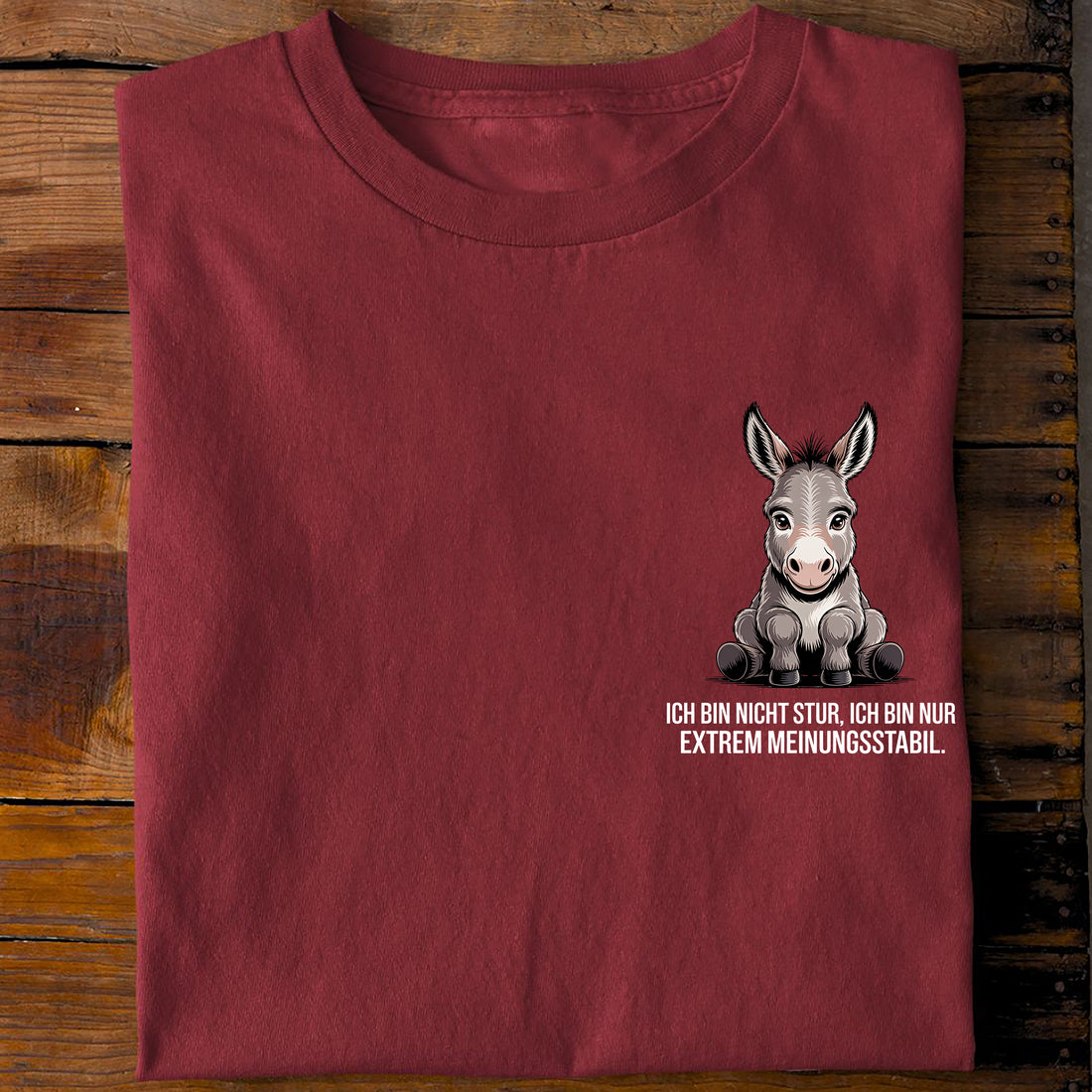 T-Shirt Stur, Rückansicht