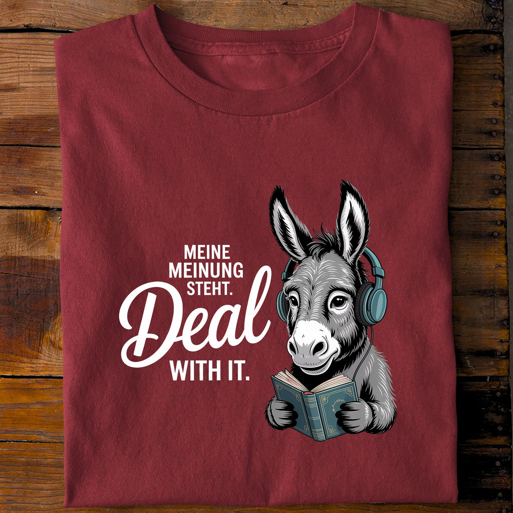 T-Shirt Meine Meinung steht, Rückansicht