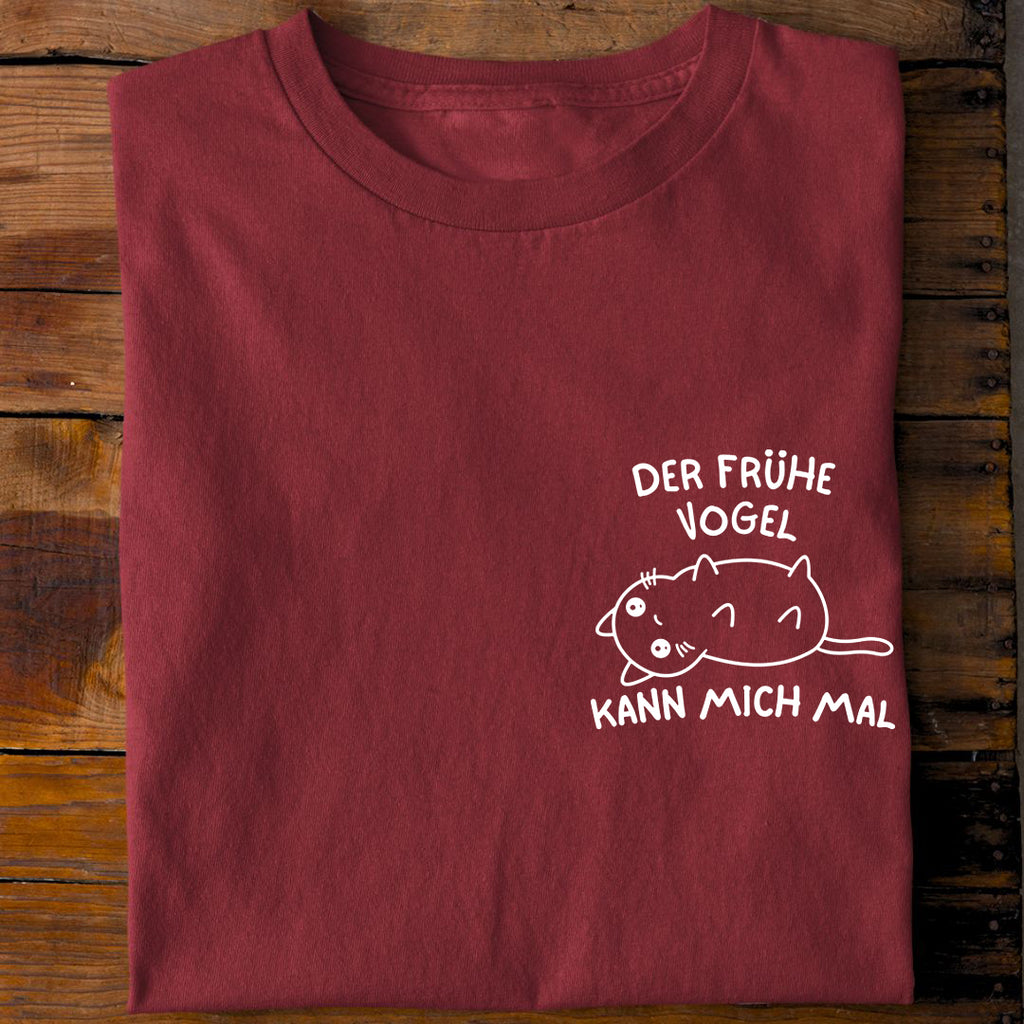 Der Frühe Vogel Katze T-Shirt