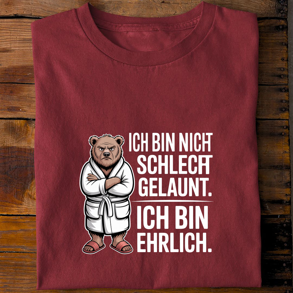T-Shirt Ich bin ehrlich, Rückansicht