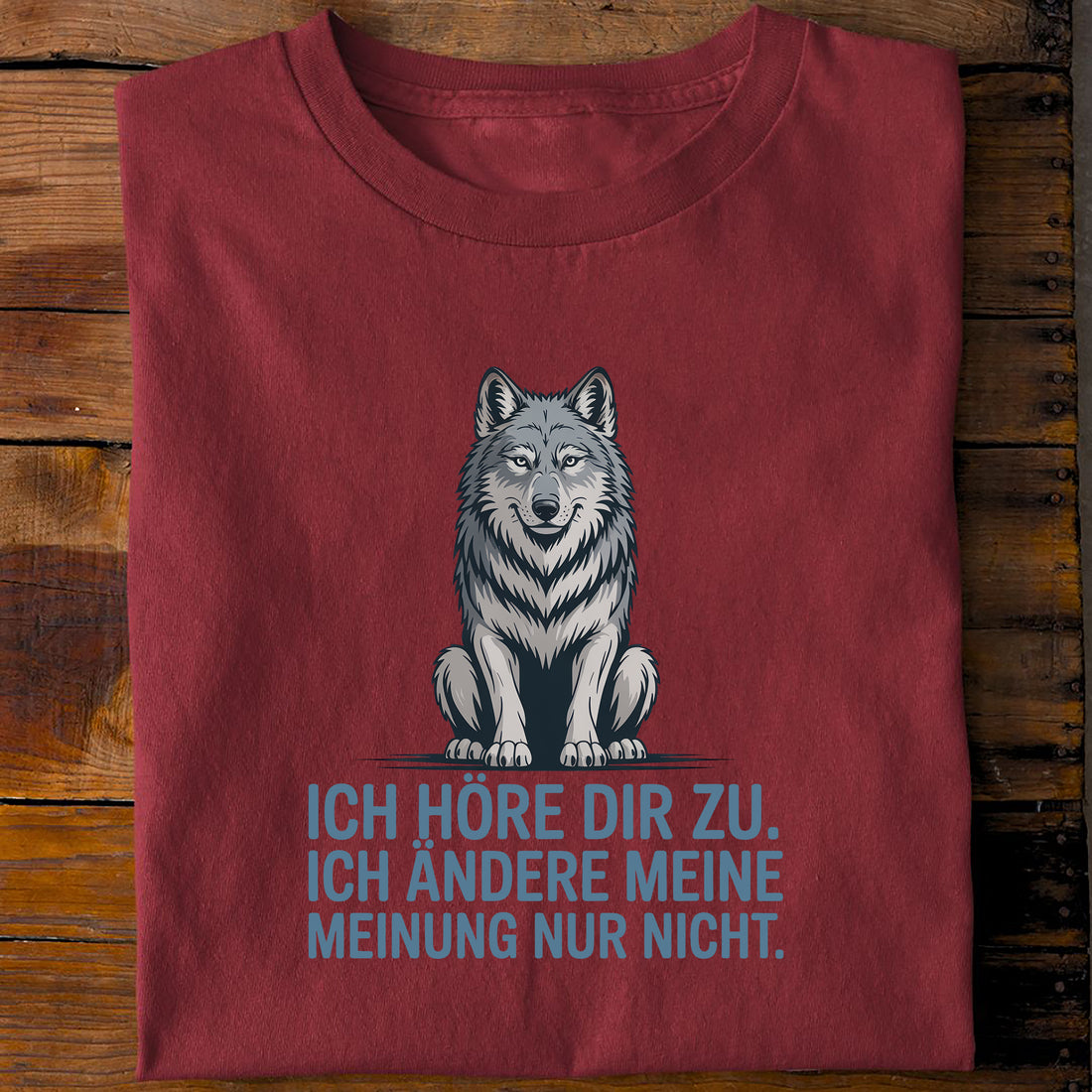 T-Shirt Ich ändere meine meinung nicht, Rückansicht