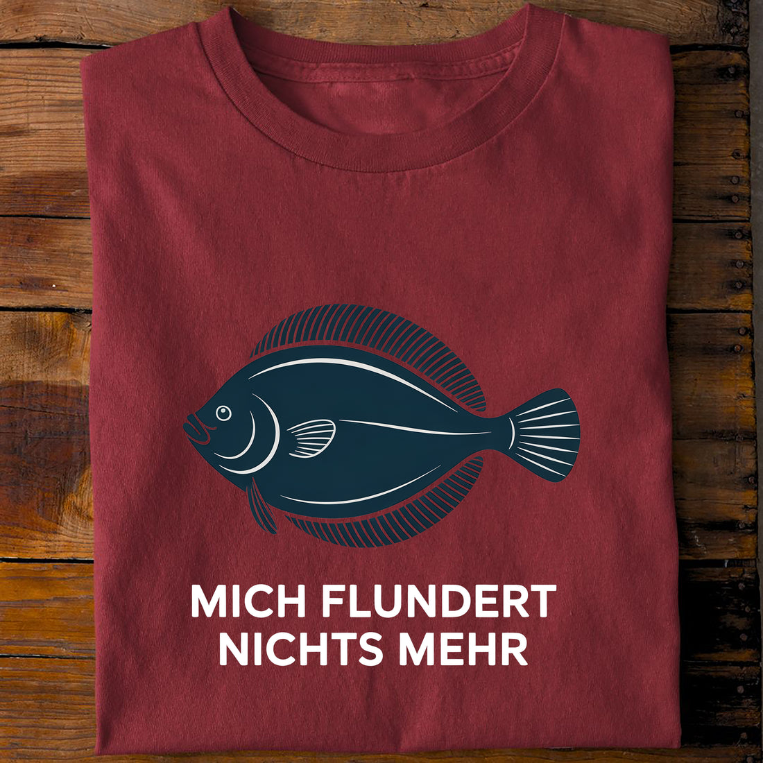 T-Shirt Mich Flundert, Rückansicht