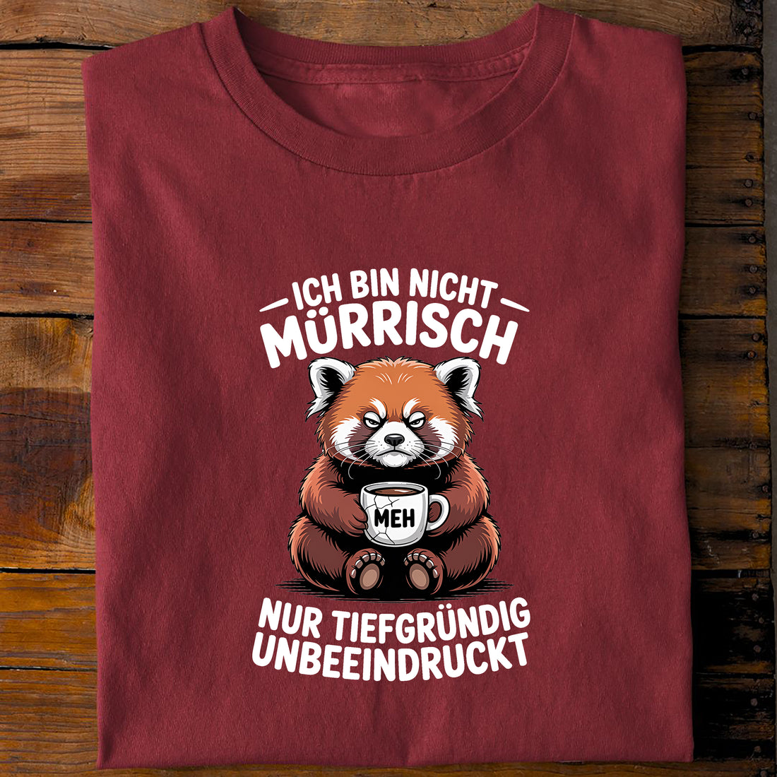 T-Shirt Nur Unbeeindruckt, Rückansicht