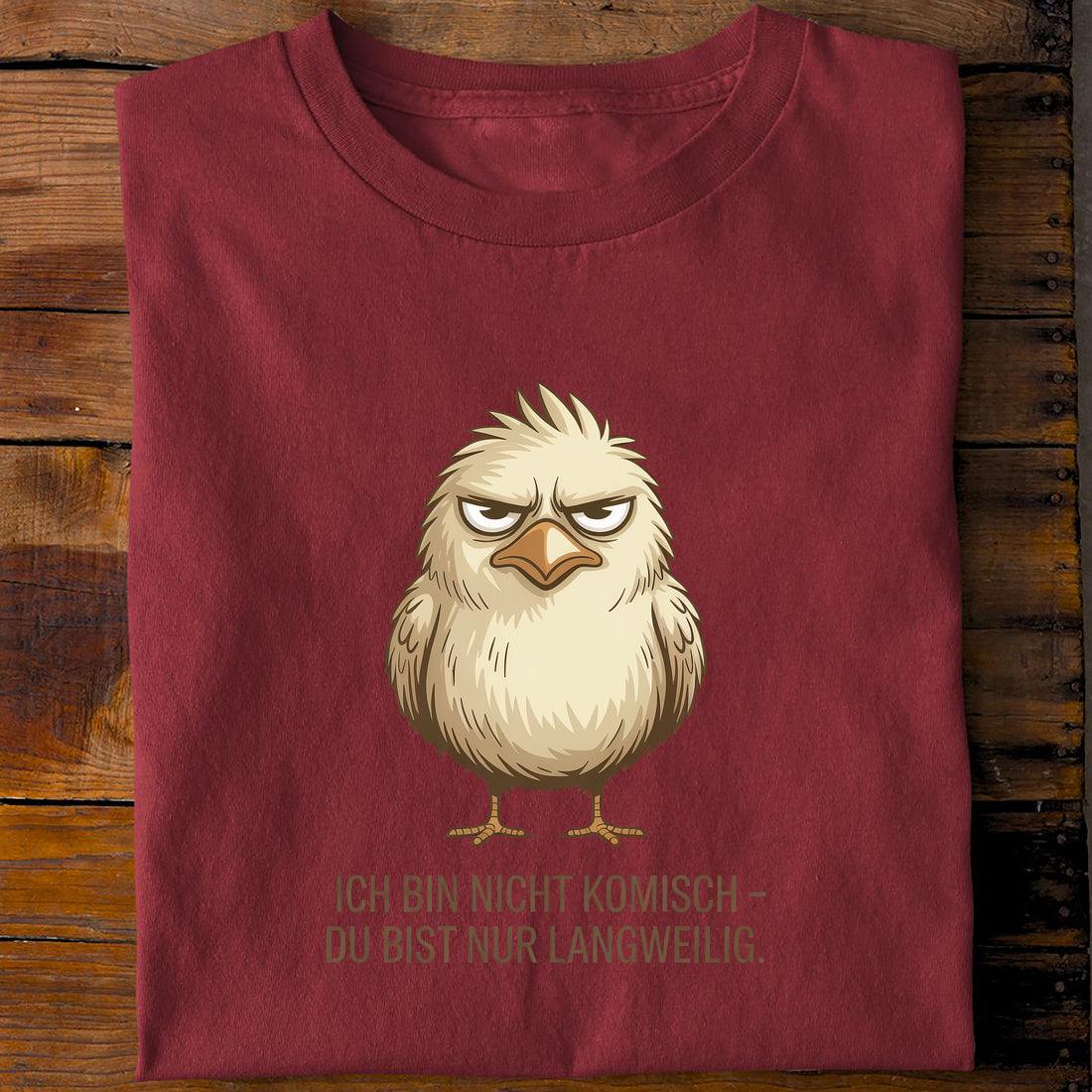 T-Shirt Du bist Nur Langweilig, Rückansicht