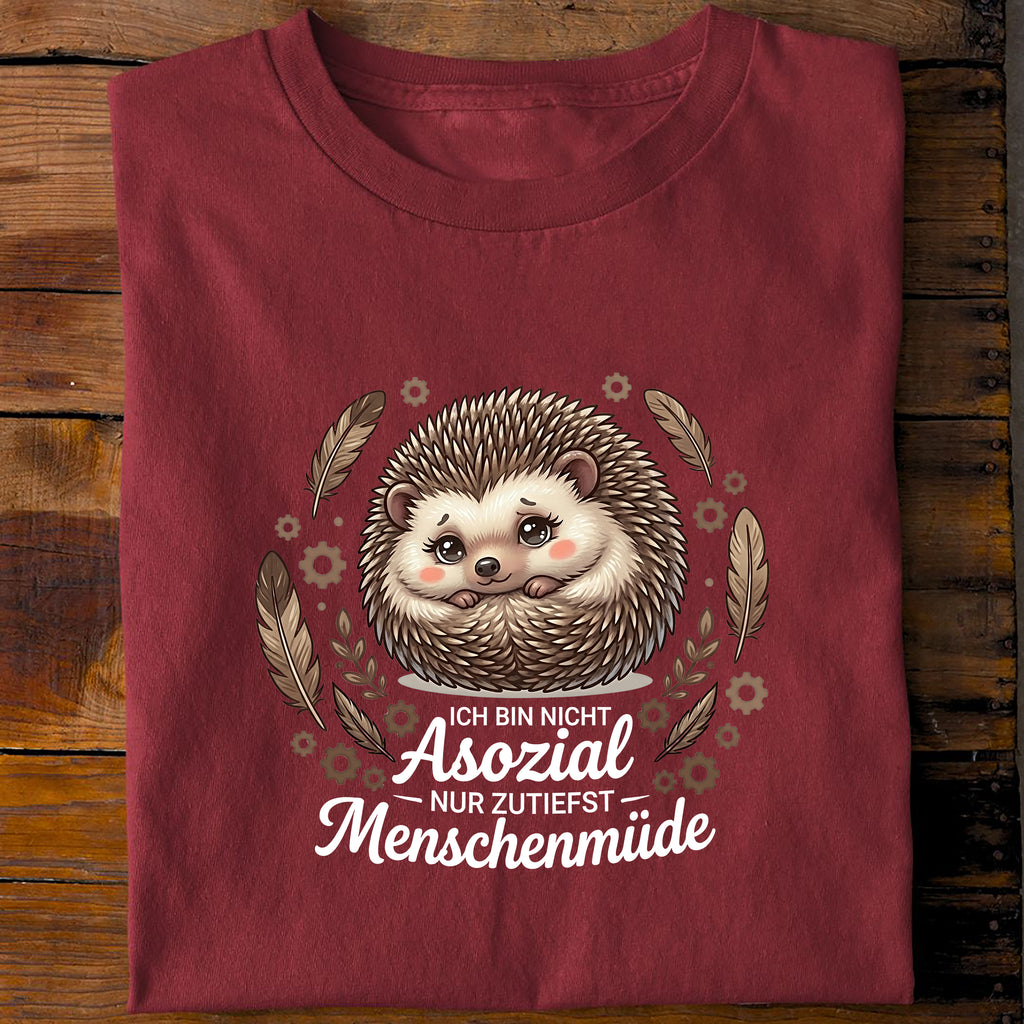 T-Shirt Menschenmüde, Rückansicht