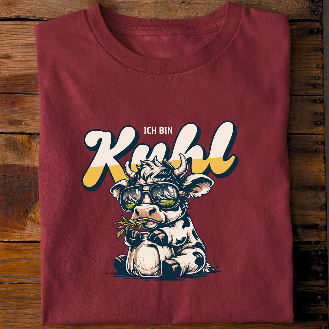 T-Shirt Ich bin kuhl, Rückansicht