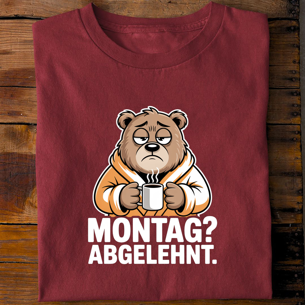 T-Shirt Montag Abgelehnt, Rückansicht