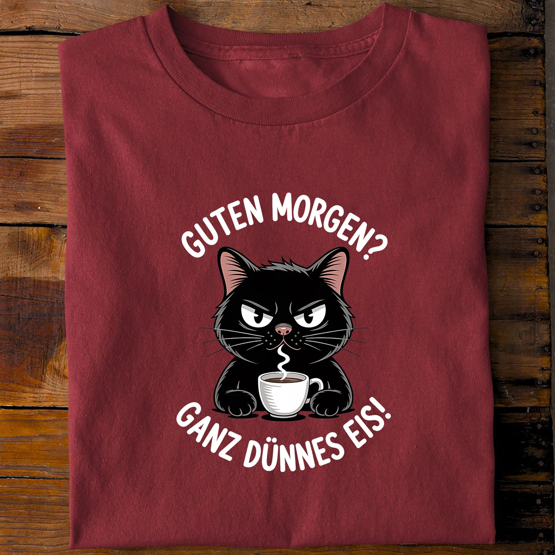 T-Shirt Guten Morgen, Rückansicht