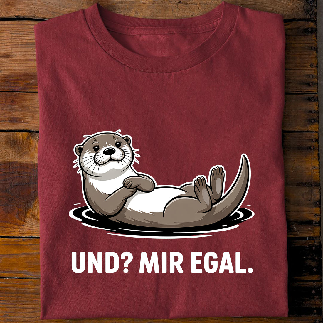 T-Shirt Und Mir egal!, Rückansicht