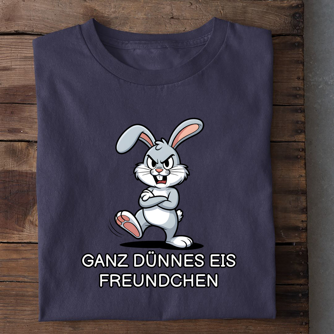 T-Shirt Ganz dünnes Eis Hase, weitere Ansicht