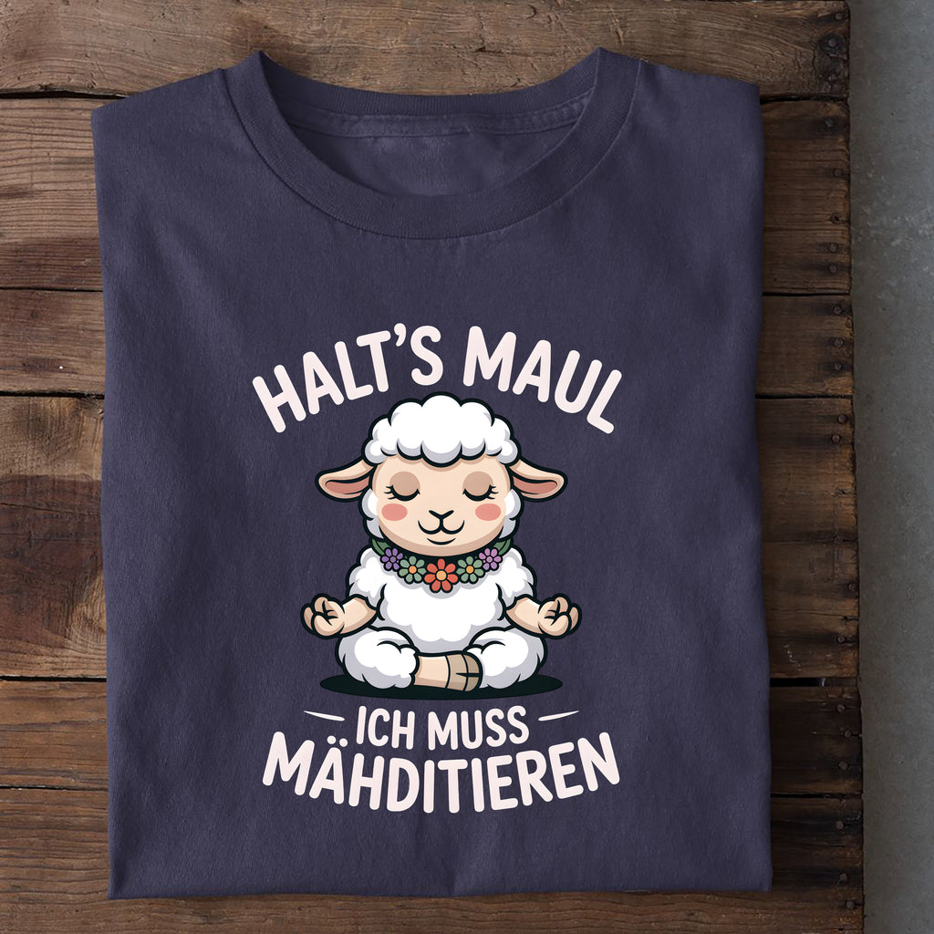 T-Shirt Ich muss Mähditieren, weitere Ansicht