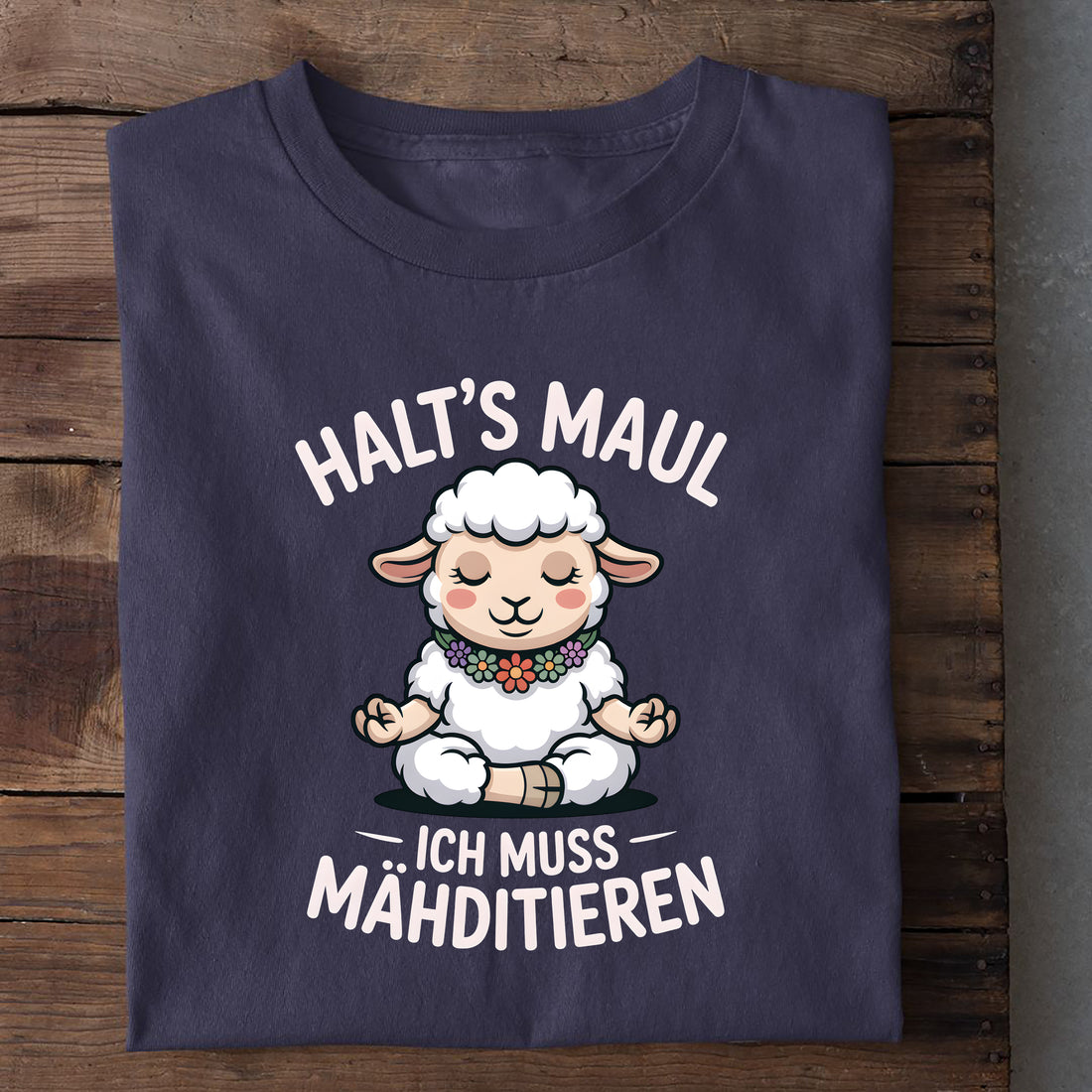 T-Shirt Ich muss Mähditieren, weitere Ansicht