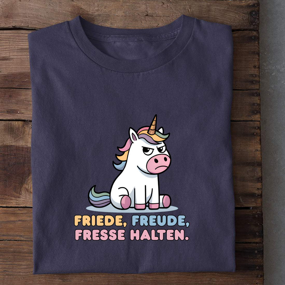 T-Shirt Friede Freude Fresse Halten, weitere Ansicht