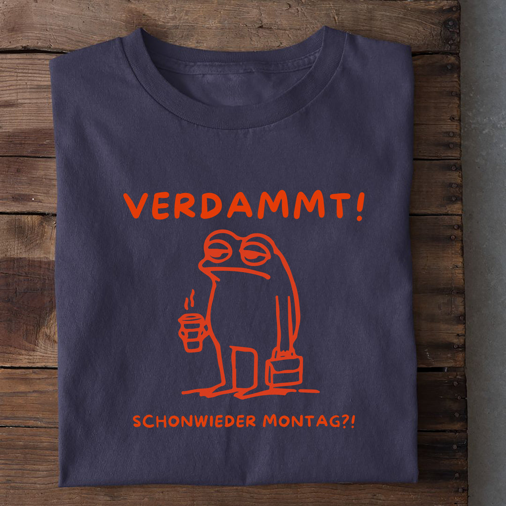 T-Shirt Verdammt Montag Frosch, weitere Ansicht