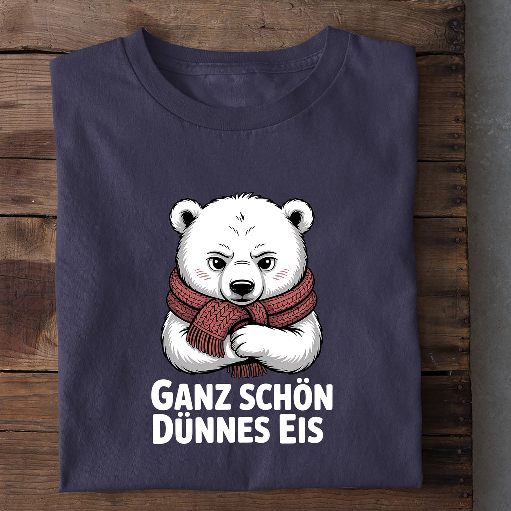 T-Shirt Dünnes Eis Eisbär, weitere Ansicht