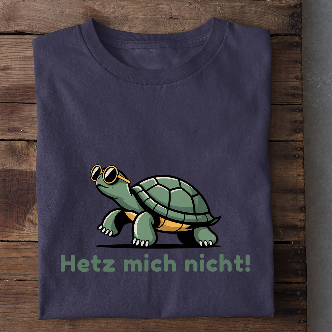 T-Shirt Hetz mich nicht Schildkröte, weitere Ansicht