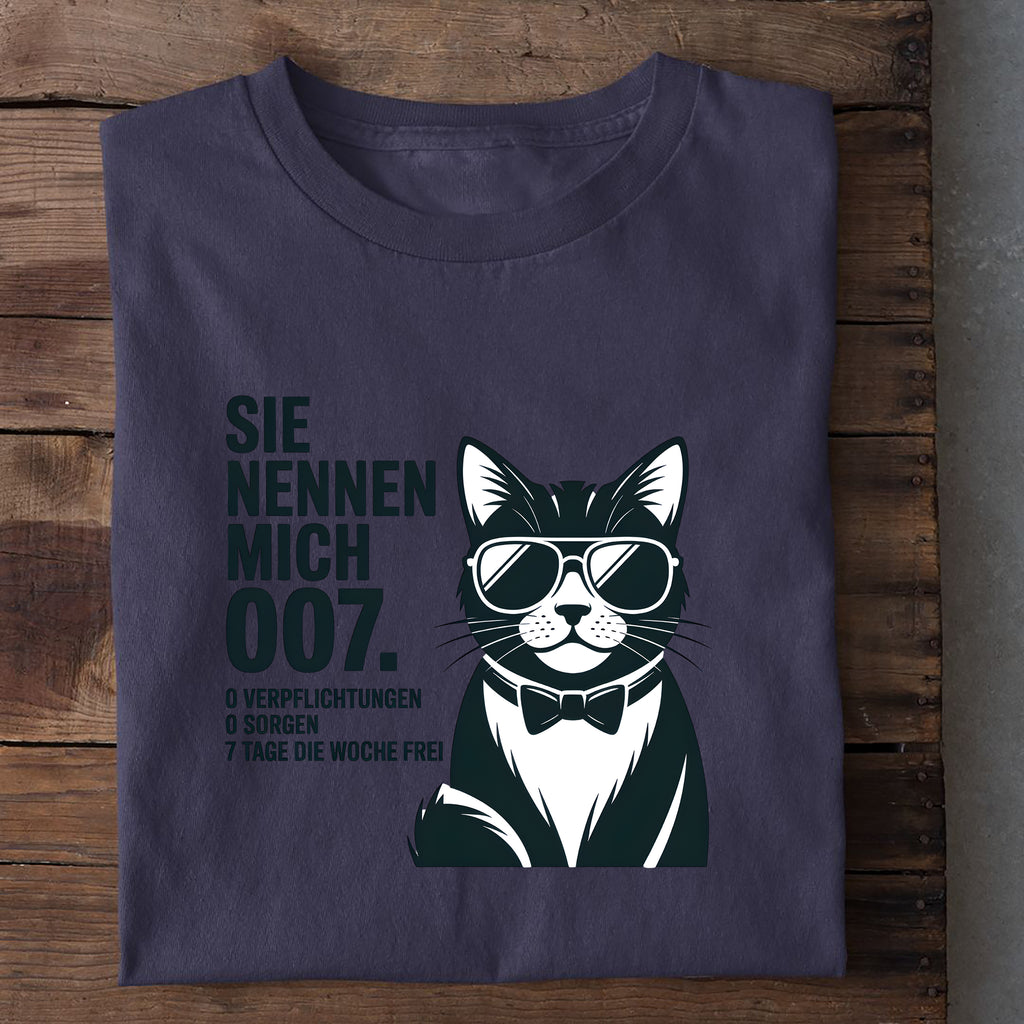 T-Shirt Sie nennen mich 007, weitere Ansicht
