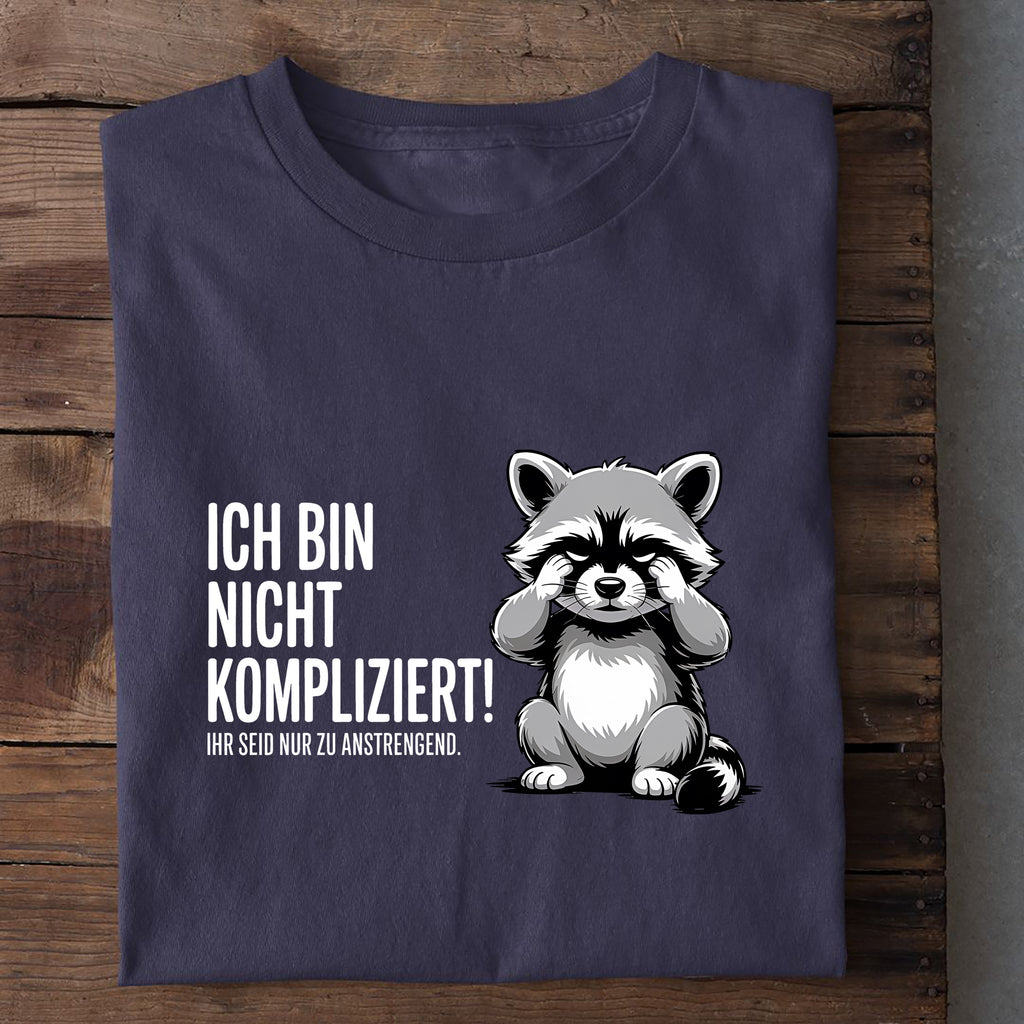 T-Shirt Ich bin nicht kompliziert, weitere Ansicht