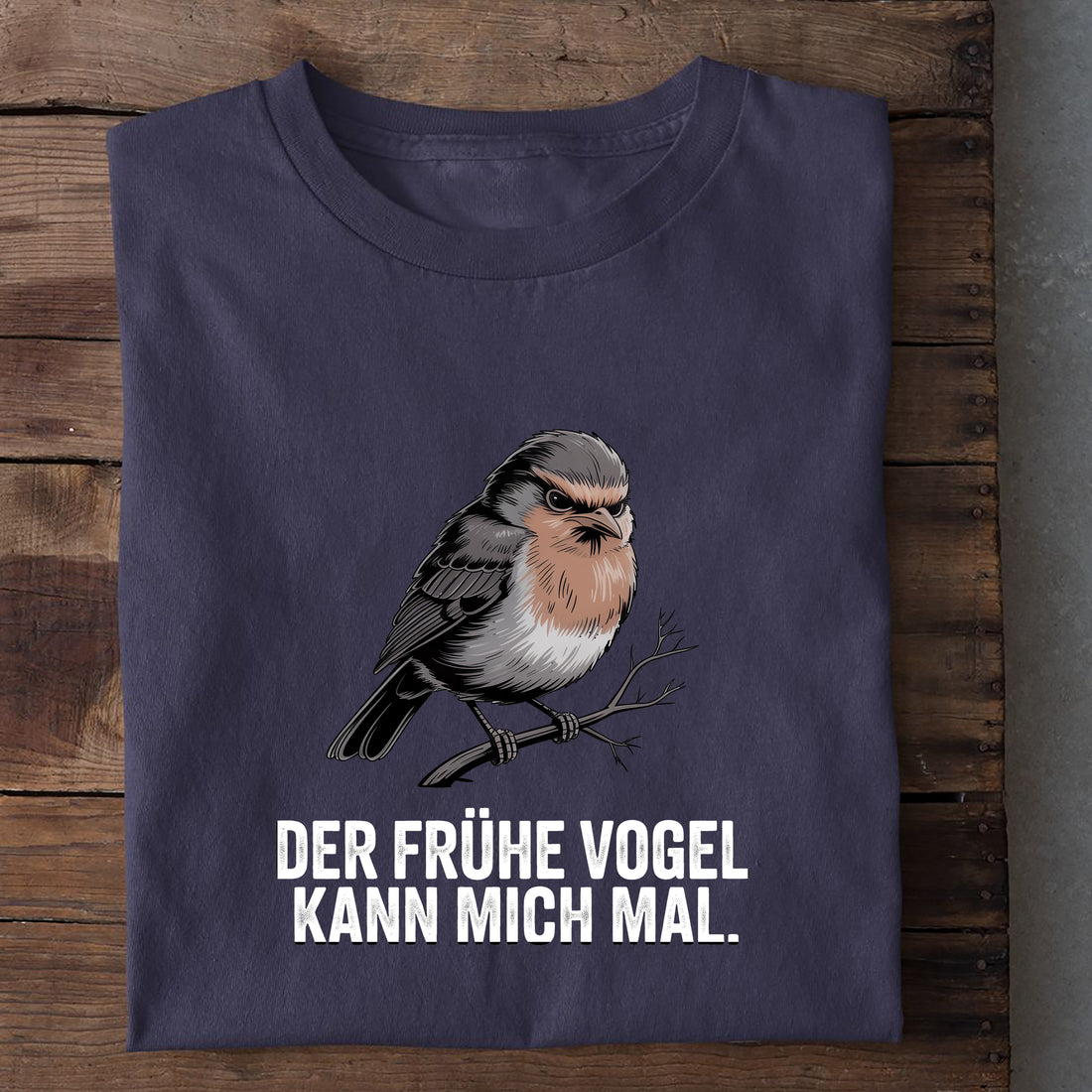 T-Shirt Frühe Vogel Spatz, weitere Ansicht