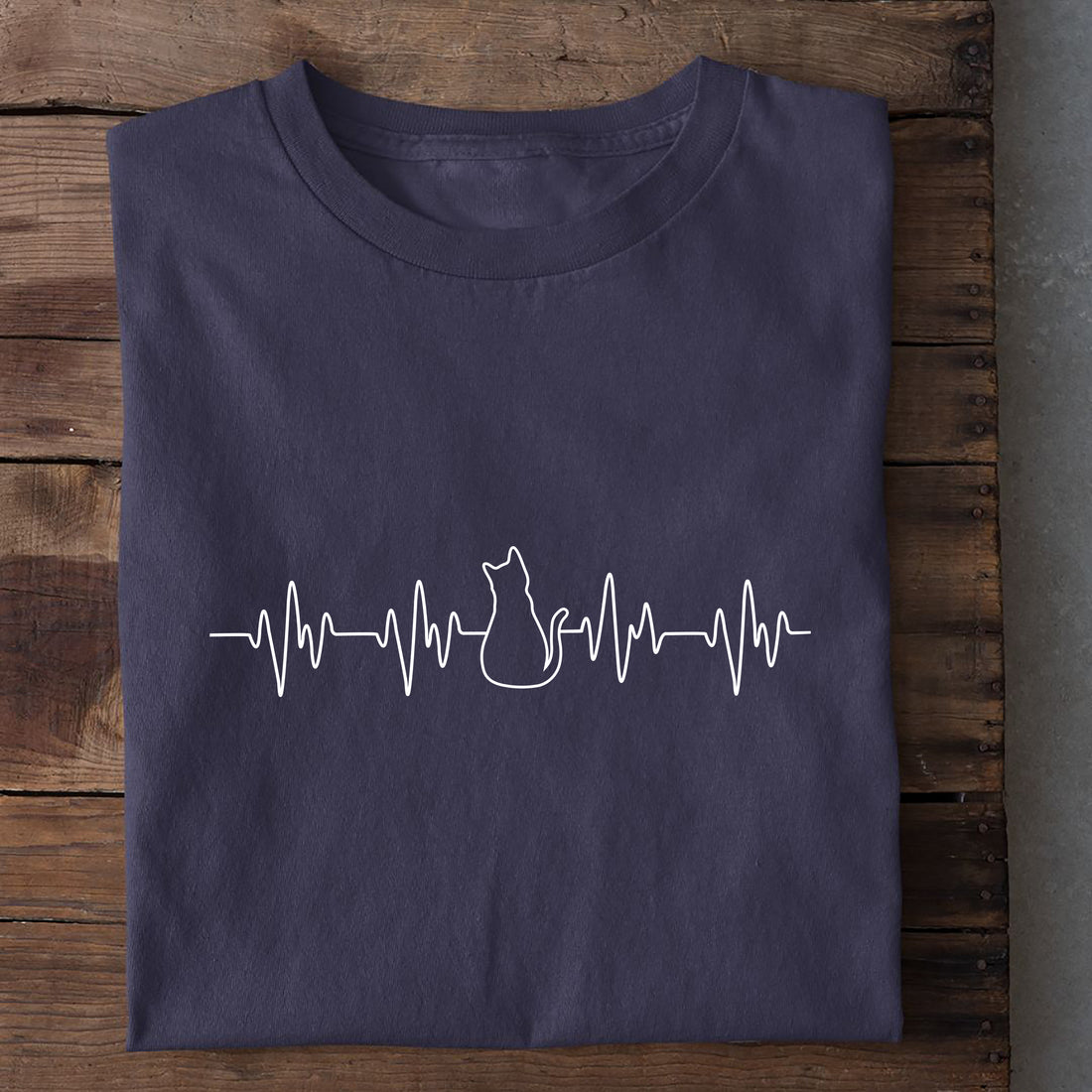 T-Shirt Katzen Herzschlag, weitere Ansicht