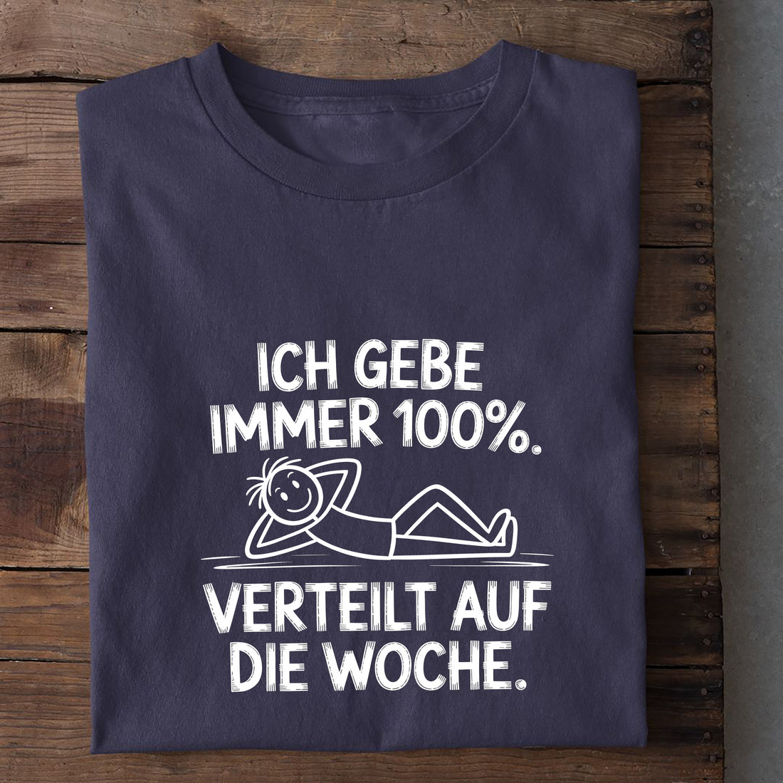 T-Shirt gebe 100 Prozent, weitere Ansicht