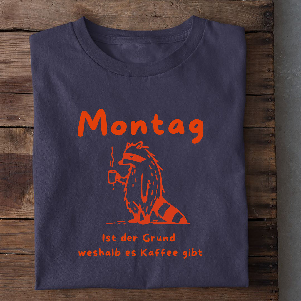 T-Shirt Montag Grund für Kaffee, weitere Ansicht